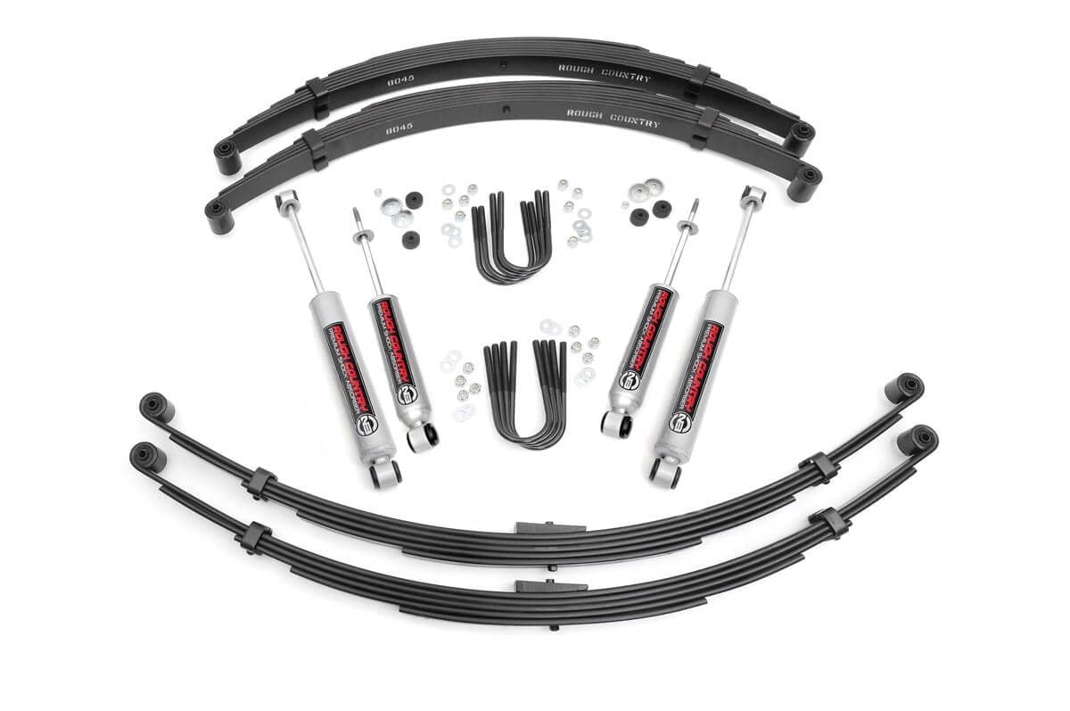 International Scout II Suspension Lift Kit - Front + Rear - Rough Country - 4 Inch Lift - '74-'80